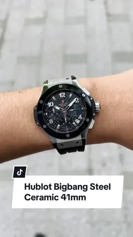 Hublot Bigbang Chronograph Steel Ceramic 41mm - hàng chính hãng : 1xx.000.000 vnđ. #xuhuong #xuhuongtiktok #luxurywatches #hublot #chungtoanthang 