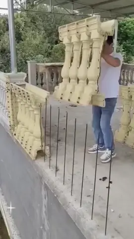 Concrete baluster molds being poured 😮  #satisfyingconcrete #concretevideos #fyp #satisfying #construction #comstructionlife #Concretelifestyle #brickbybrick #constructionlife 