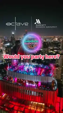 🎉Would you like to party here?🥳 ❤️FOLLOW @bangkok.rooftops for the BEST PARTY PLACES in Thailand 🌇Located of the 45-49th floors of the @marriottbangkok hotel, Octave Rooftop holds regular events and offers a breathtaking 360 degrees view of the Bangkok’s skyline! 🌟Octave recently partnered with the LEGENDARY label @hedkandi founded by @markdoylehedkandi for an incredible night under the Bangkok sky. 🎶With the exceptional performances of @sorayavivian @sammy_j_saxophonist @markfierce @mark_henderson_dj @chrishayton1979 and @dj_patsan , we can say that these guys KNOW how to throw a PARTY!😎 @funkyfusebkk See for yourself!🤩 💙SAVE this reel for later/ SHARE it with your friends! ❤️FOLLOW @octave_rooftop one of the best rooftop bar in Bangkok ————————— 💌DM for collab/work: we create CAPTIVATING & ENGAGING reels for your venues (Rooftops, Hotels, Restaurants, Events) ————————— 📍@octave_rooftop 📍@marriottbangkok 🎶 @joannemusik  ————————— #bangkokrooftop #octaverooftop #marriott #marriottsukhumvit #marriottbangkok #bestrooftop #RooftopBangkok #hedkandi #bestevents #funkyfuse #bestparty #partybangkok #bangkoknightlife #dji #droneshots #BestDroneShots #dronepilot #dronelife #bangkokskyline #bangkokcitylights #bestparties #bangkok #thailand #amazingthailand #visitthailand #bestviews @Amazing Thailand NL @Thailand @Marriott Hotels @Marriott Bonvoy @LuxuryTastes 