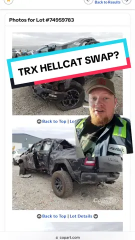 COMPLETELY HYPOTHETICAL but…. Should I hellcat swap my ram? #mechanic #hellcat #ramtrx 