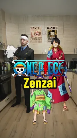 Zenzai (Oshiruko) 🤩 from One Piece 🏴‍☠️ This is a traditional japanese dessert soup made with azuki beans. The sweet red bean soup is served hot with mochi or shiratama dango inside the soup. Perfect for winter time ^_^ Recipe: -200g azuki beans -150g sugar -1 liter water -pinch of salt -50g glutinous rice flour  -1 tsb sugar  -30-40ml water Instructions: Rinse azuki beans under cold water. In a large pot, combine the beans and water. Bring to a boil, then reduce the heat to a simmer. Cook the beans until they are soft and can be easily mashed. This takes about 1 hour to 1 1/2 hours.  Add sugar to the pot and stir well until the sugar dissolves. Simmer the sweetened beans for an additional 20-30 minutes, allowing the flavors to meld. Add a pinch of salt to enhance the sweetness. Mix glutinous rice flour with sugar and some water until a smooth dough is formed (soft as earlobes). Mix thoroughly and roll the dough into a long shape and cut into small balls. Press in the middle and make a small dent. Place the balls in boiling water and cook until they rise to the surface. Then rinse with cold water. Place the mochi in the serving bowl and pour the sweet red bean soup over the mochi. #zenzai #oshiruko #sweet #red #azuki #beans #soup #mochi #sanji #luffy #otama #onepiece #anime #food #asmr #tiktokfood #fy 