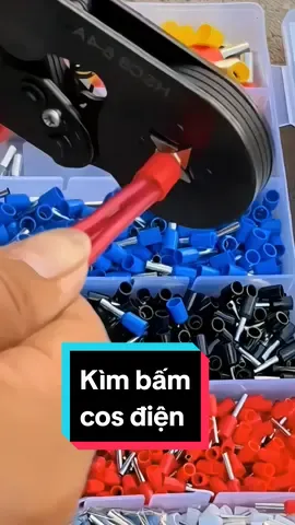 Kìm bấm cos vuông HSC86-4A tự điều chỉnh kèm 1200 đầu cos đủ loại cos ống tròn cos pin #kimbamcotodien #kimbamcos 