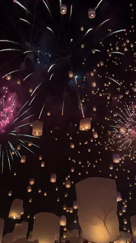 The most magical experience 🥹 #ยี่เป็งเชียงใหม่ #yipenglanternfestival #yipenglanternfestival2023 #chiangmai #lanternfestival #thailand #tangled 