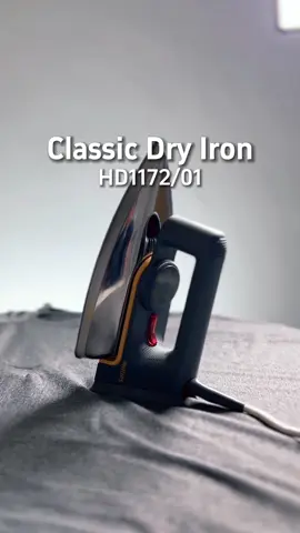 Smooth, sleek, and stress-free! Philips Classic Dry Iron makes ironing tricky areas a simple task. #philipshomelivingph #dryiron #flatiron 