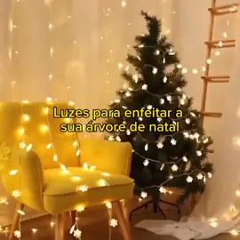#CapCut Confira 20led Cordão De Luzes De Floco De Neve Estrela Para Decoração De Árvore De Natal. #arvoredenatal #decoraca 
