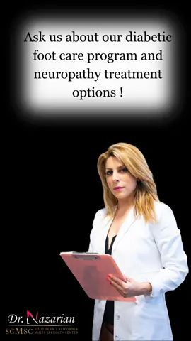 Diabetic neuropathy, a common complication of diabetes, affects nerves throughout the body, often causing pain, numbness, and weakness, particularly in the feet and legs. Dr. Nazarian plays a crucial role in managing diabetic neuropathy by providing specialized care tailored to the unique needs of individuals dealing with this condition. Through regular check-ups, she monitors the health of the feet, identifies any signs of neuropathic complications such as ulcers, infections, or wounds that may not be noticed due to reduced sensation. By fostering a proactive approach to foot health, Dr. Nazarian empowers individuals with diabetic neuropathy to take charge of their well-being and minimize the potential impact of this condition. #podiatry #trending #trend #feet #health #wellness #diabetes #foot #highheels #losangeles #beverlyhills 
