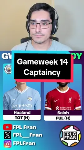 Gameweek 14 Captaincy Options FPL 23/24! #fpltok #fpltiktok #fplcommunity #fpltips #fantasypremierleague #fpl 