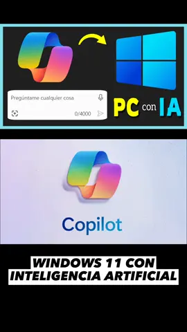 WINDOWS 11 CON IA HERRAMIENTA PRODUCTIVA #copilot #windows #ia #inteligenciaartificial #programaspc 