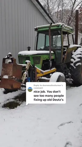 Replying to @deeremolinefarmer It never ends! #deutz #Wisconsin #CheckersGarage 