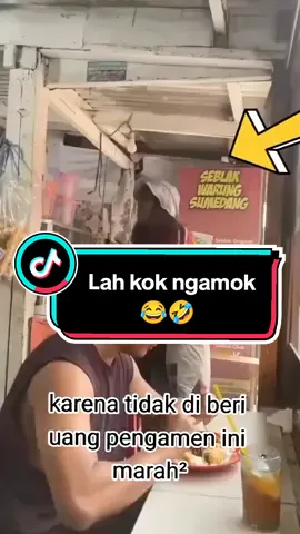 Perasaan Abang ini gak bilang apa apa deh🙄 kenapa pengamen itu marah ya🤔 #ngakak #kocak #lucu #pengamen #komedi #fyp 