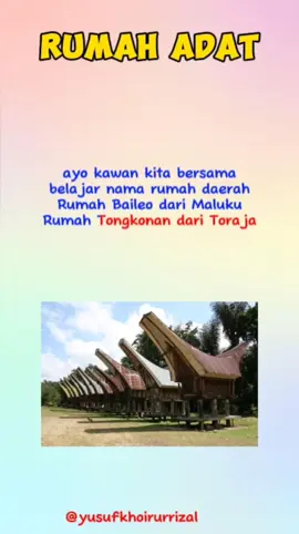 lagu rumah adat. yuk absen kalian dari daerah mana? #rumahadat #kurikulummerdeka #gurutiktok #lagupembelajaran #sekolahdasar #gurusd #materisd 
