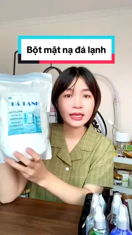 Bột mặt nạ đá lạnh. Đắp dịu da sau nặn mụn, peel da, laser,… #botmatna #botmatnadalanh #botmatnadeo #nanocee #thammyhuyentrang 