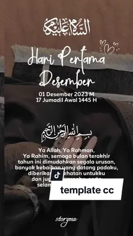 Hari Pertama Desember 🥰 | #storyaesthetic #storywa #quotesoftheday #quotesislami #welcomedecember ##CapCut 
