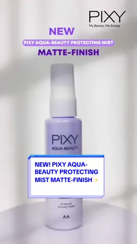 Matte and refresh with NEW PIXY Aqua-Beauty Protecting Mist Matte-Finish!✨ Ladies buat kamu yg kulitnya berminyak, sekarang ngga usah worry lagi! PIXY Aqua-Beauty Protecting Mist Matte-Finish bakalan jadi holy grail yang bikin makeup on point seharian☺️ Yuk, langsung checkout sekarang jugaa!🥰 #PIXYCosmetics #PIXYProtectingMistMatteFinish