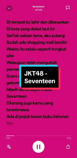 Membalas @Tailorgulung  Seventeen - JKT48 #fulllyrics #spotify #music #playlist #foryou 