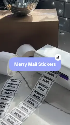 Merry mail szn #rollowireless #holidaystickers #diylabels #holidaylabels #holidaystickerss #holidayorders