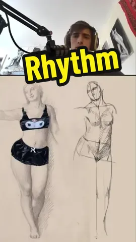 Rhythm is the most slept on idea nowadays #traditionalart #figuredrawing #learnart #howtodraw 