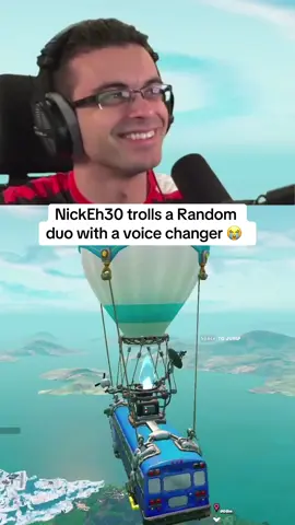 NickEh30 trolls a Random duo with a voice changer 😭  #nickeh30 #fortnite #fortnitememes #fyp 