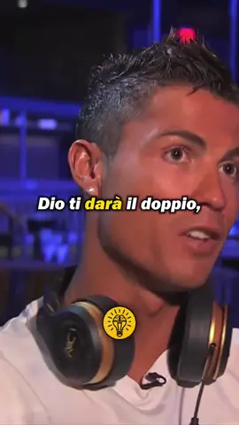 CR7: “Se dai Dio ti dara il doppio!” #motivazionegiornaliera #obiettivi #crescitapersonale #successopersonale 