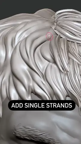 There are millions of ways to style hair in ZBrush, but this remains my favorite. Moving individual strands of hair is a true relaxation for me. 1) Create a basemesh for the hair. It doesn’t need to be too precise, but it should give you an idea of where the individual strands of hair will go, which will be detailed later 2) Create or use an IMM hair brush to generate single strands of hair. It’s even better if you can create one that already contains two or more strands. 3)Patiently use the Move Topological tool to achieve a natural appearance. 4)There you go! #3dtutorial #wip 