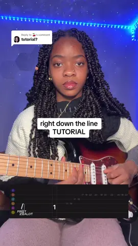 Replying to @🍒 Tabs from @Fret Zealot #beccasmelodies #rightdowntheline #guitartutorial #fyp #guitartabs #fretzealot 