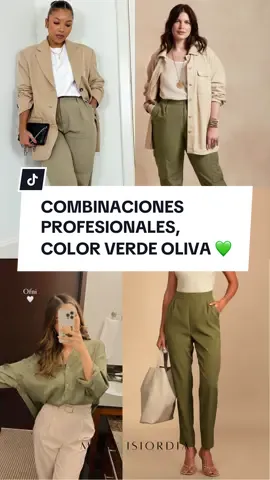 Chicassss 🤪  Hoy te enseño a combinar el color VERDE OLIVA ☘️ como toda una crack 🔥🤩🙌😉 Tiene un significado tan amplio según sus tonalidades 🙈🤪🙌, que van de más suaves a más intensas. Pero por excelencia es el color de la naturaleza, relajación y vida 🌿.  Sin embargo al ser este color seco o verde oliva/aceituna, este tono deriva de los árboles de olivo. Significa fertilidad, equilibrio y longevidad 🤩🤩🤩 solo en la parte no tan cool sí pudiera poner una barrera… al ser un tono más apagado o seco 🙈 A veces, no es que tu look se vea ¡¡¡siempre igual!!! que muchas chicas me buscan porque se sienten un tanto estancadas en sus combinaciones, es que te pongas creativa 👩‍🎨 y una manera cool y divertida es agregando color´sss 🌈   ¡¡¡El COLOR ES MAGIA!!! 🎨🤩🙌 no lo olvides‼️ Pero no necesitas un look completamente colorido, sino es tu estilo, utiliza básicos y dale el toque en “ciertas piezas” 🔥😉🙌 OJO 👀: Aquí la importancia de conocer de los diferentes estilos 🔥🔥🔥 y diferentes cortes de ropa, fíjate como eso eleva este color básico y lo hace ver muuuy chic 🤩🙌🙌🙌  ¿Cuál combinación es tu preferida? 🙃 Dime en los comentarios #looks #howtostyle #asesoradeimagen #estilopropio #healtmind #style #tips #women #style #imagen #estiltopersonal #color #colorimetria #looks #powercolor