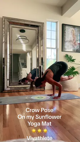 Yoga Pose of the Day#vivathlete #YOGA #fyp #yogamats #wellness #Fitness #sport #vinyasa #yoga #crowposetips #crowpose