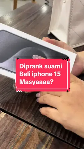 Semua aku dirayakan versi aku hehe Jujur emg diamah gak romantis, tapi beneran gak ketebak orangnya.. maaciw ayang, btw knp atuh kudu warna hitam ayang? Da aku hanas teu milih si natural haha tapi ketang nuhun ayaaang #fyp #prankayang #dipranksuamichek #semuaakudirayakan #iphone15 #iphone15pro #musicentertainment 