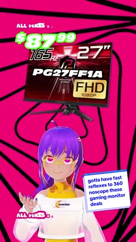 These high refresh rate monitors are a crazy good price for Black Friday! Grab these deals while they're still in stock!!! #pcgaming #TikTokShop #blackfriday2023 #pcbuild #pcgamer 