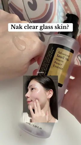 Menyesal beli ni sbb habis hilang segala parut jerawat lepas guna Essence ni 😭😭❤️❤️❤️ Ni bottle ketiga dah repeat!! #cosrx #cosrxmalaysia #cosrxsnail #cosrxsnailessence #snailessencecosrx #fyp 