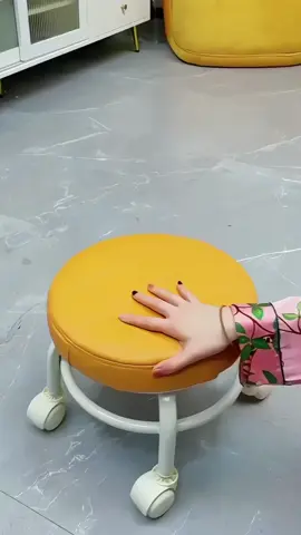 Leefasy Low Roller Seat,Pedicure Stool Round Movable Mini Stool Heavy Duty Pulley Wheels Stool Swivel Chair for Home Office Barber Shop Garage Adult