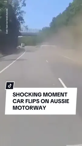 Shocking dash-camera footage has captured the moment a car lost control and rolled twice on a NSW main road. The car can be seen merging into a two-lane stretch of Princes Motorway, just before the Unanderra turn off, before crashing into the earth strip and losing control. Both occupants of the car reportedly only suffered minor scratches. #newsouthwales #nsw #australia🇦🇺 #car #dashcamera #dashcam #crash #10newsfirst 