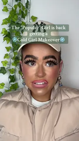 The “Popular” Girl gets a ❄️cold girl makeover❄️ … #fyp #trending #makeup #christmasmakeup #coldgirlmakeup #coldgirlmakeuptutorial #foryou #mua #foryoupage #british #mtotheb #mtotgebee #populargirl #trendingtiktok #trendingsong #goviral 