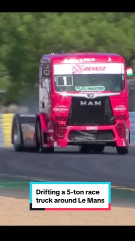 Drifting a 5-ton race truck around Le Mans 🤙🏻 #GoodyearFIAETRC #truckracing #racingtrucks #Motorsport #drifting #driftingtruck #driftingcars 