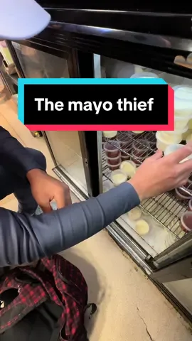 Our mayo thief strikes during the stocktake, honestly we don’t blame him 🤷🏻‍♂️ #shimlas #shimlasbradford #bradfordfood #placestoeatinbradford #halalfood 