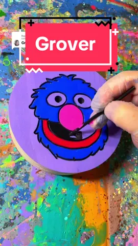 Replying to @Yen Delgado Satisfying Paint -Grover #satisfying #asmr #sesamestreet 