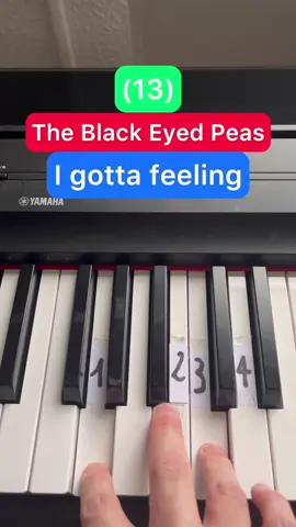The Black Eyed Peas - I Gotta Feeling #pianotutorial #pianolesson #pianotok #blackeyedpeasigottafeeling 