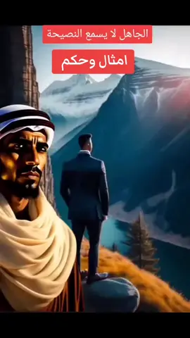 #امثال وحكم -الجاهل لا يسمع النصيحه