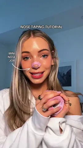 A Big Apple beauty influencer has been blasted after controversially claiming she’s able to reshape her nose by taping it down before bed.