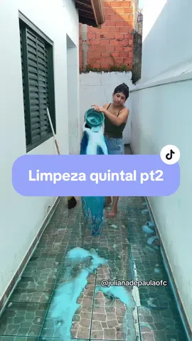 Limpeza do quintal parte 2 ✨ . . . #limpeza #quintal #lavando #lavandoquintal #limpezasatisfatoria 