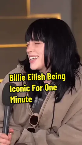 Billie Eilish Being Iconic For A Minute Straight🤣 #billieeilish #billieeilishedit #funny #funnymoments #music 