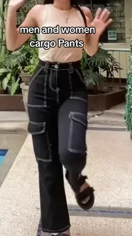 Lansite Trendy High waist Women Straight wide Leg Jeans Button Casual #cargopanst #foryou #fyp #viral 