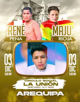 CONFIRMADO MAJU RIOJA Y RENE PEÑA 3 DE DICIEMBRE