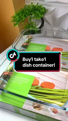 Buy 1 take 1 kaya check out nyo na! #locaupinbuy1take1squareglassdish #locaupinbuy1take1rectangle #microwabablerectangularbakedish #glassware #bakeware 