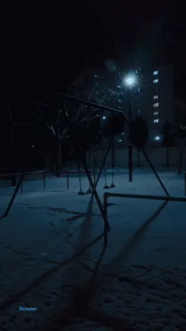 The memories of childhood that I left somewhere. #snow #winter #night