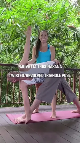 Practuce with us in Bali next year! #baliyoga #ashtanga #trikonasana #yoga #yogatutorial #yogateacher #yogacouple #yogi #ashtangayoga 