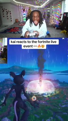 kai cenat reacts to the fortnite live event #kaicenat #fortnite #fyp 