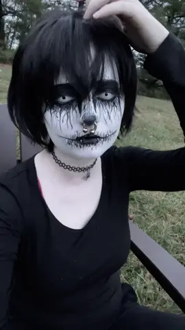 I know ppl are gonna be mad at me for calling this corpse paint but idk what else to call it 🤷🏻‍♀️  #corpse #corpsepaint #goth #gothgirl #corpsepaintmakeup #corpsepaintartist #gothic #alternative #alternativegirl #facepaint #makeup #gothmakeup #corpsemakeup 