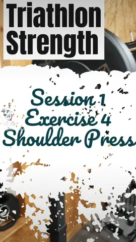 #Triathlon Strength - Session 1 - Exercise 4 - Shoulder Press #triathlontraining #gym #homegym 