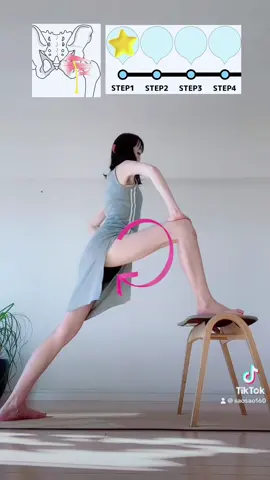 【1分】股関節ストレッチ#足痩せ #stretch#tiktokコミュニティ2023 